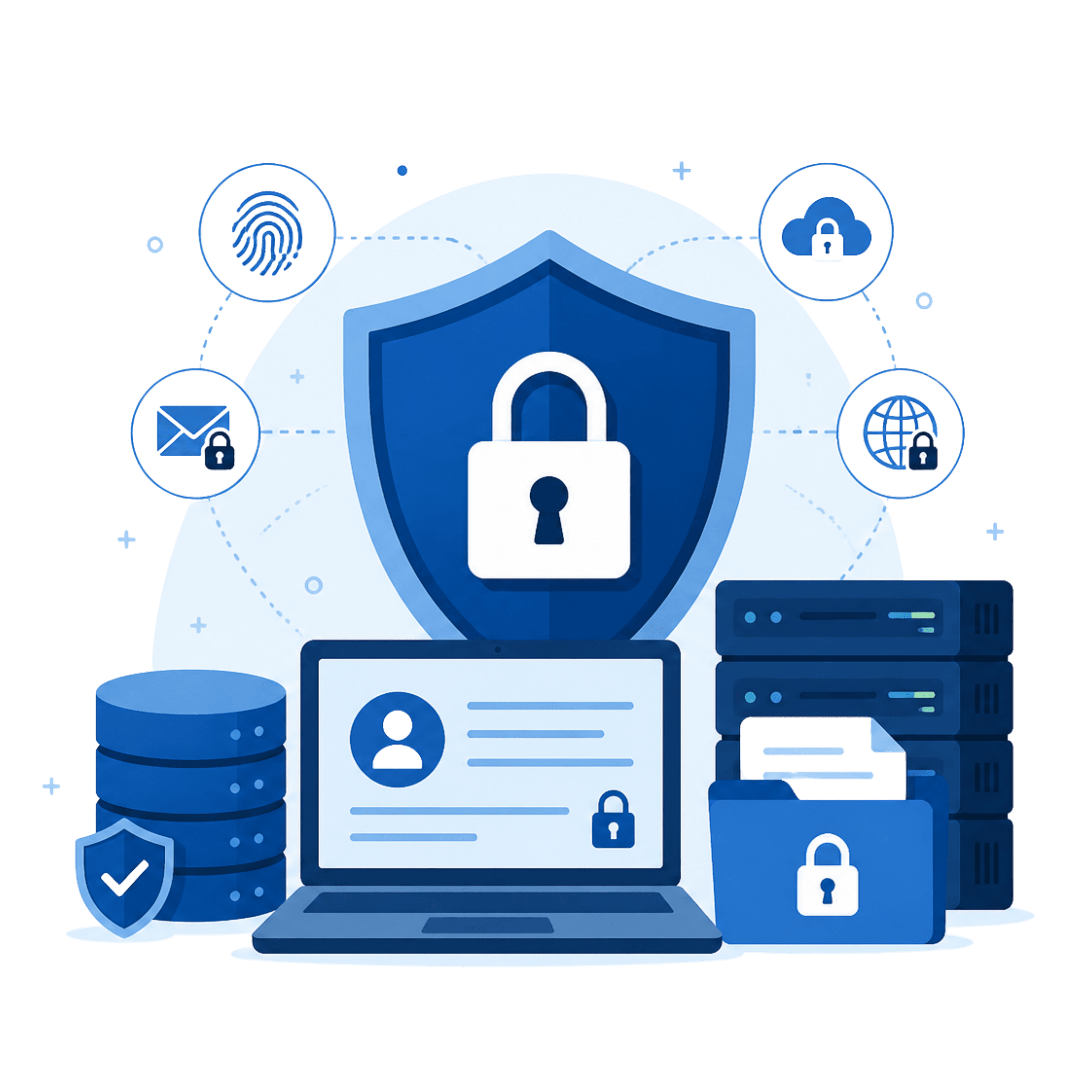SoftVanta Advanced Cyber Edge Defense Overview Illustration
